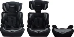Cabino Autostoel Groep 1/2/3 (9-36kg) - Zwart-Grijs