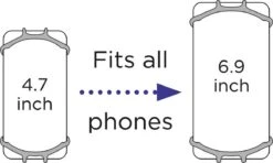 Dooky Telefoonhouder Smartphone Telefoon Houder 360* Rotatie Universeel Kinderwagen Fiets Zwart -Baby Kinderwagen Serie Winkel 1200x720