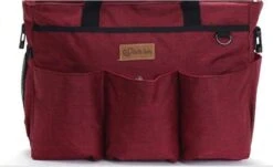 Merkloos Decopatent® Luiertas Schoudertas - Baby Verzorgingstas - Incl Verschoningsmatje & Flessenhouder - Vakken - Jongens/Meisjes - Grijs -Baby Kinderwagen Serie Winkel 1200x732