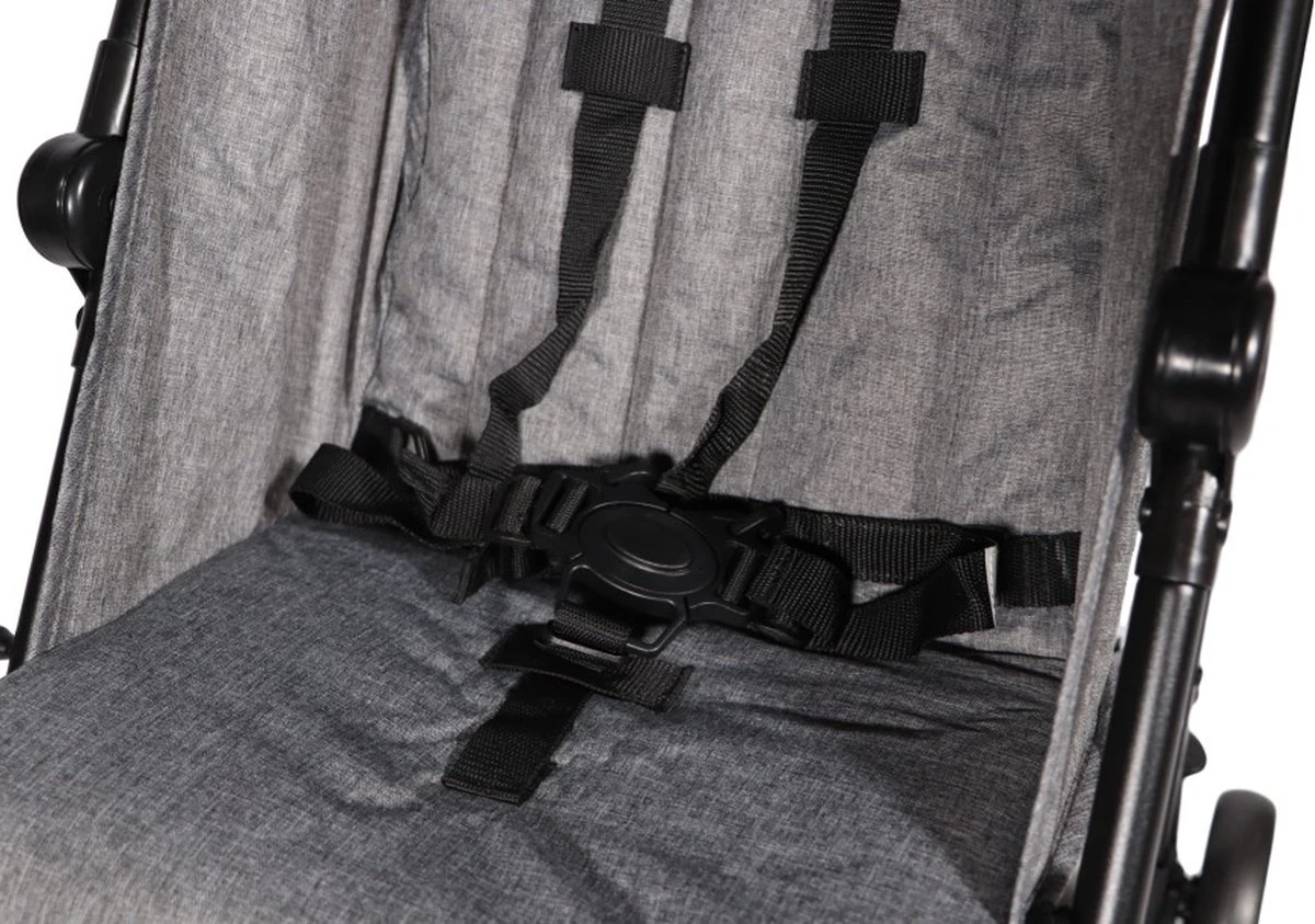 Ding GoGo Buggy - Grijs - Multi Standen Buggy - Incl. Boodschappenmandje En Zonnekap 6 Ding GoGo Buggy - Grijs - Multi Standen Buggy - Incl. Boodschappenmandje En Zonnekap - Afbeelding 6