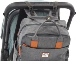 Brisby Slijtvaste Luiertas – Verzorgingstas – Met Buggymontage -Donkergrijs -Baby Kinderwagen Serie Winkel 1200x955 2