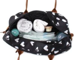 Kidzroom Black And White Luiertas - Zwart - Ophanglussen Kinderwagen - Verschoonmatje - Verstelbare Schouderband 22 Kidzroom Black And White Luiertas - Zwart - Ophanglussen Kinderwagen - Verschoonmatje - Verstelbare Schouderband -Baby Kinderwagen Serie Winkel 1200x982