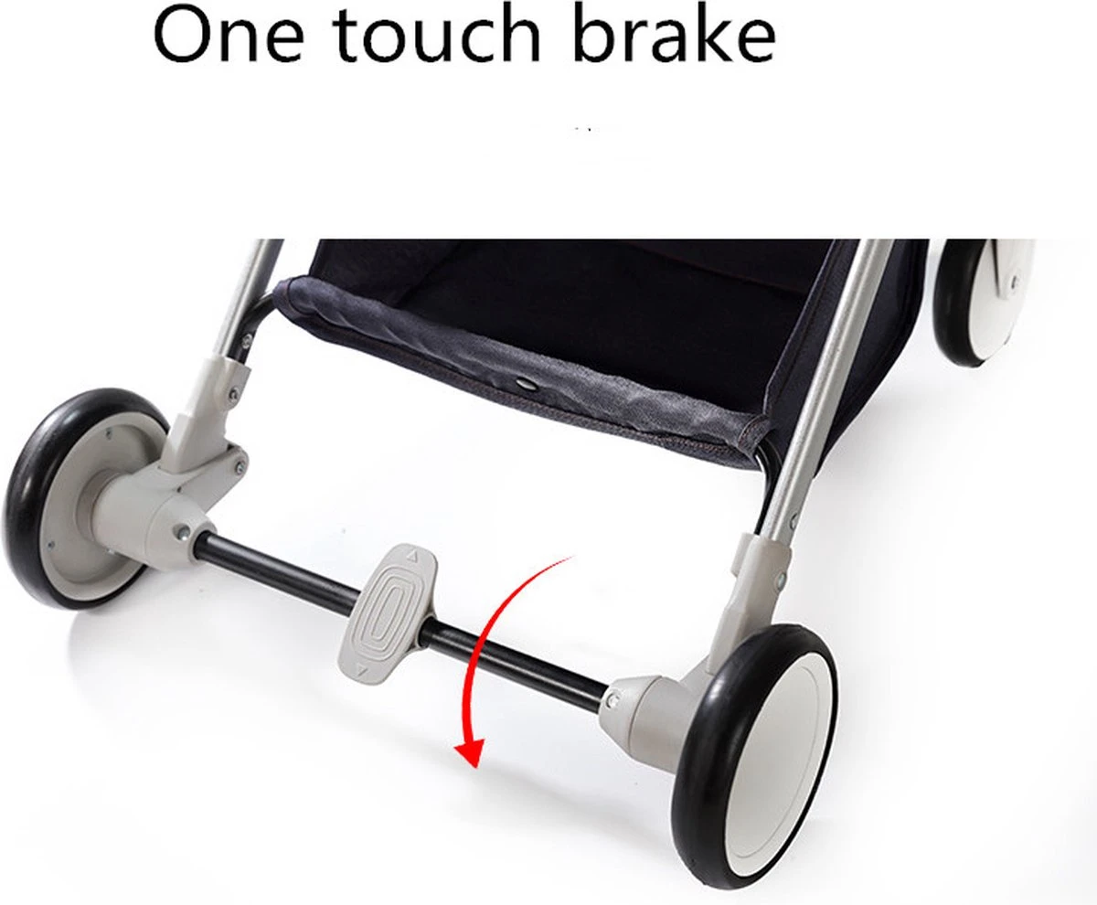 WOOSH New Buggy - Zwart - One Hand Folding - 3 Slaapstanden - Wandelwagen Tot 25 Kg - Regenhoes - Bekerhouder - Muggennet 12 WOOSH New Buggy - Zwart - One Hand Folding - 3 Slaapstanden - Wandelwagen Tot 25 Kg - Regenhoes - Bekerhouder - Muggennet - Afbeelding 12