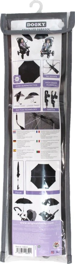 Dooky Parasol Kinderwagen Grijs Gemêleerd -Baby Kinderwagen Serie Winkel 342x1200 1