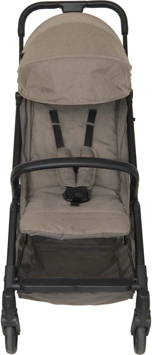 Prénatal Compact Buggy - Traploos Verstelbare Rugleuning - Inklapbaar Met 1 Hand - Plooibuggy - Taupe 2 Prénatal Compact Buggy - Traploos Verstelbare Rugleuning - Inklapbaar Met 1 Hand - Plooibuggy - Taupe - Afbeelding 2