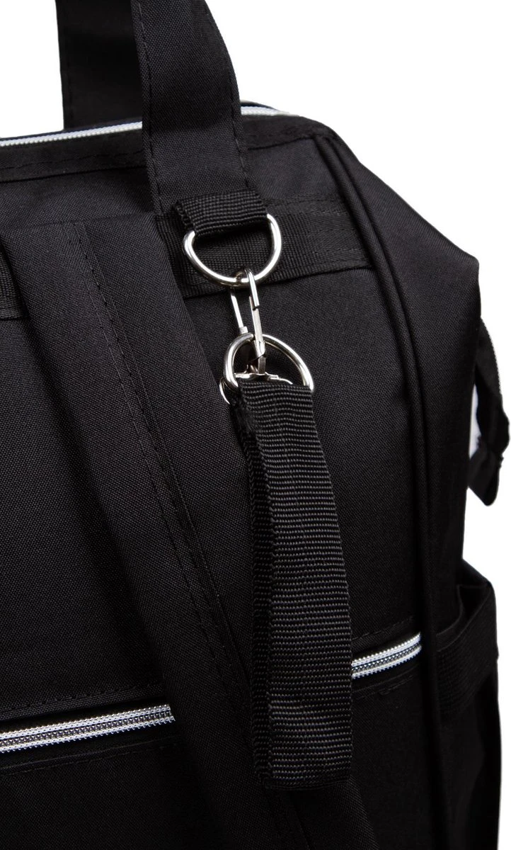 Pochon Baby - Luiertas Zwart - Thermosvakken - Kinderwagen Vriendelijk - Grote Capaciteit - 27,7 Liter 3 Pochon Baby - Luiertas Zwart - Thermosvakken - Kinderwagen Vriendelijk - Grote Capaciteit - 27,7 Liter - Afbeelding 3