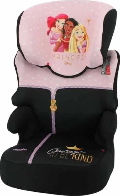 Disney - Autostoel Befix - Goed Getest ANWB - Groep 2/3 - Van 15 Tot 36 KG - Nieuwste Disney PRINSES Design - Zwart, Roze