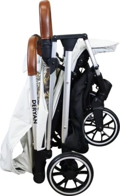 Deryan Luxe Rolo Luxe Lichtgewicht Buggy - Zoo Creme 35 Deryan Luxe Rolo Luxe Lichtgewicht Buggy - Zoo Creme -Baby Kinderwagen Serie Winkel 735x1200 4