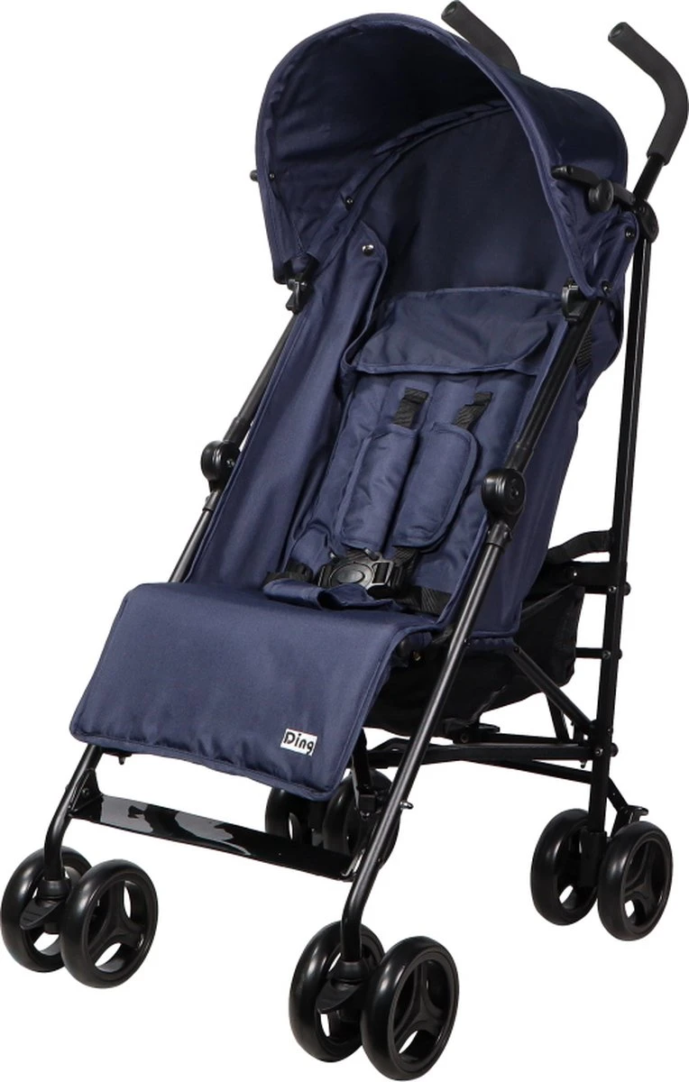 Ding GoGo Buggy - Blauw - Multi Standen Buggy - Incl. Boodschappenmandje En Zonnekap 1 Ding GoGo Buggy - Blauw - Multi Standen Buggy - Incl. Boodschappenmandje En Zonnekap