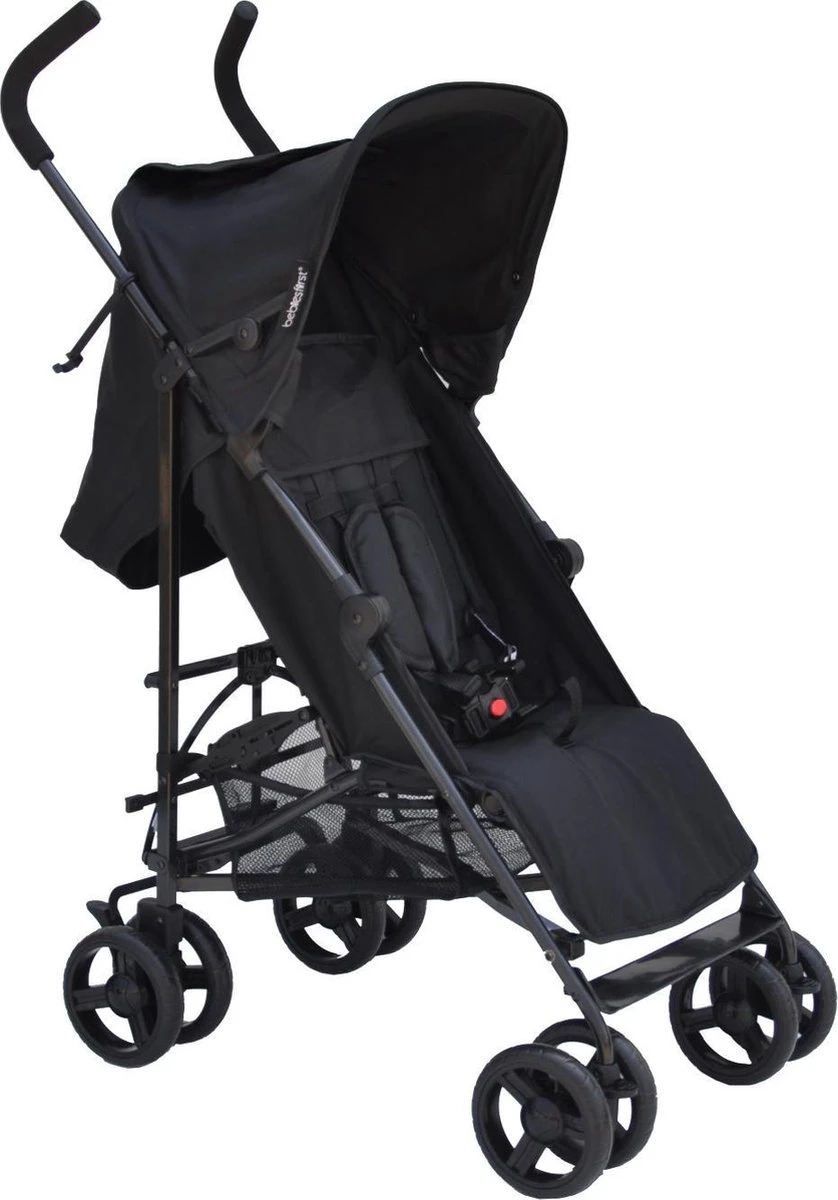 Bebies First Buggy - Plooibuggy - Lichtgewicht - 5 Standen - Comfortabele Rugleuning & Tot 22 Kg - Zwart 2 Bebies First Buggy - Plooibuggy - Lichtgewicht - 5 Standen - Comfortabele Rugleuning & Tot 22 Kg - Zwart - Afbeelding 2