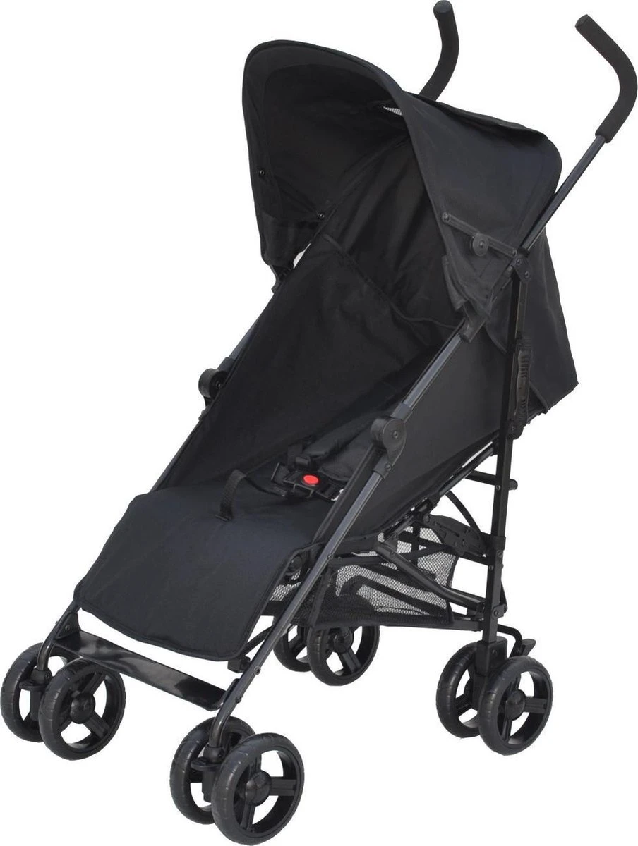 Bebies First Buggy - Plooibuggy - Lichtgewicht - 5 Standen - Comfortabele Rugleuning & Tot 22 Kg - Zwart 6 Bebies First Buggy - Plooibuggy - Lichtgewicht - 5 Standen - Comfortabele Rugleuning & Tot 22 Kg - Zwart - Afbeelding 6