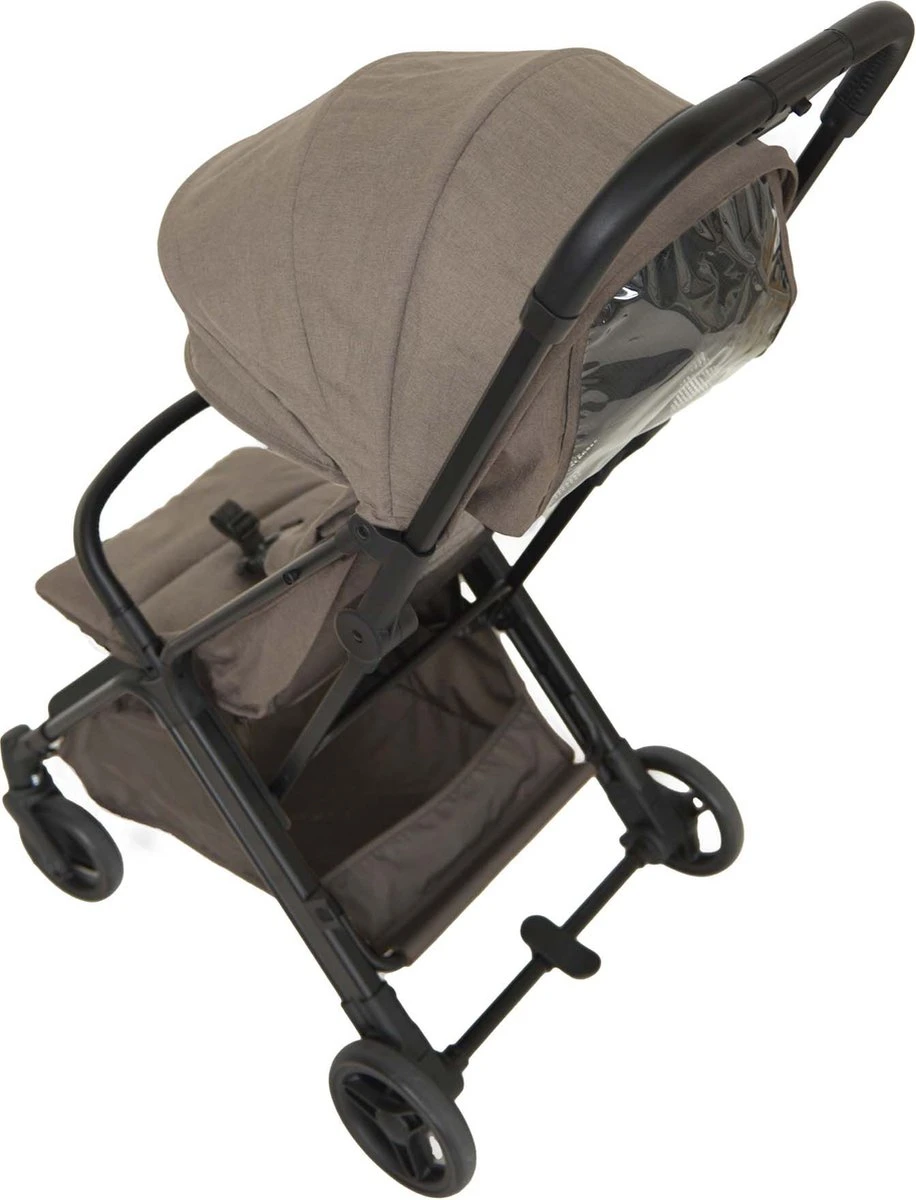 Prénatal Compact Buggy - Traploos Verstelbare Rugleuning - Inklapbaar Met 1 Hand - Plooibuggy - Taupe 3 Prénatal Compact Buggy - Traploos Verstelbare Rugleuning - Inklapbaar Met 1 Hand - Plooibuggy - Taupe - Afbeelding 3