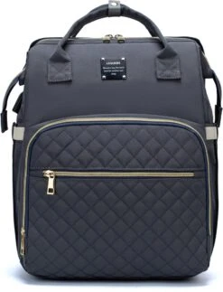 Luiertas - Multifuctioneel Luiertas 3 In 1 - Met Babybedje - Met Verschoningsmatje - Grijs - Met Usb - Met Verdikt Matras -Baby Kinderwagen Serie Winkel 917x1200