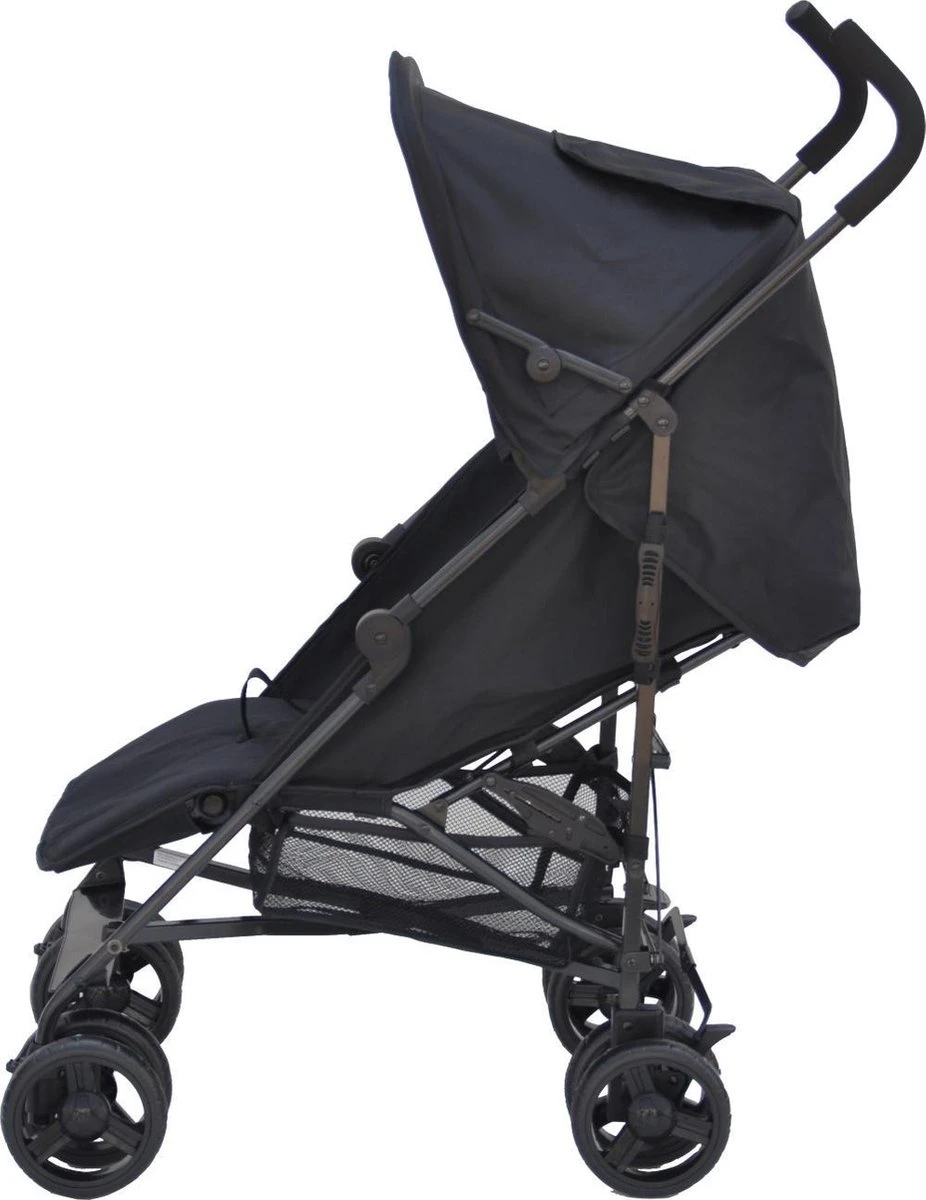 Bebies First Buggy - Plooibuggy - Lichtgewicht - 5 Standen - Comfortabele Rugleuning & Tot 22 Kg - Zwart 3 Bebies First Buggy - Plooibuggy - Lichtgewicht - 5 Standen - Comfortabele Rugleuning & Tot 22 Kg - Zwart - Afbeelding 3