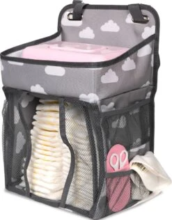 Casteleyn - Luier Organizer - Luiertas - Commodemandjes - Luierzak - Extra Ruim - Verstelbaar - Waterdicht - Wolkjes -Baby Kinderwagen Serie Winkel 939x1200 4