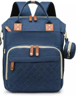 Luiertas - Rugzak - Baby - Kind - Mama - Papa - Slapen - Blauw - Relaxen