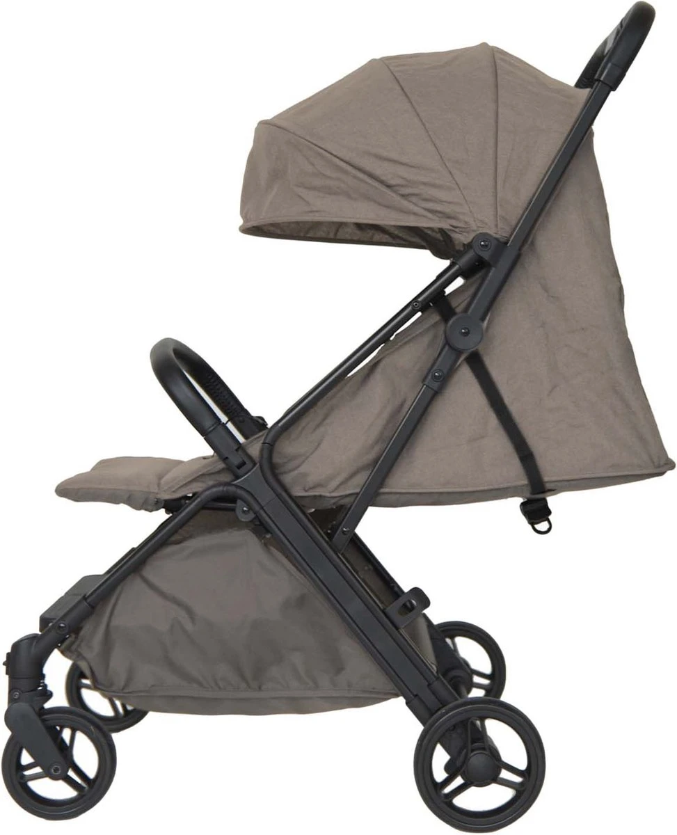 Prénatal Compact Buggy - Traploos Verstelbare Rugleuning - Inklapbaar Met 1 Hand - Plooibuggy - Taupe 1 Prénatal Compact Buggy - Traploos Verstelbare Rugleuning - Inklapbaar Met 1 Hand - Plooibuggy - Taupe
