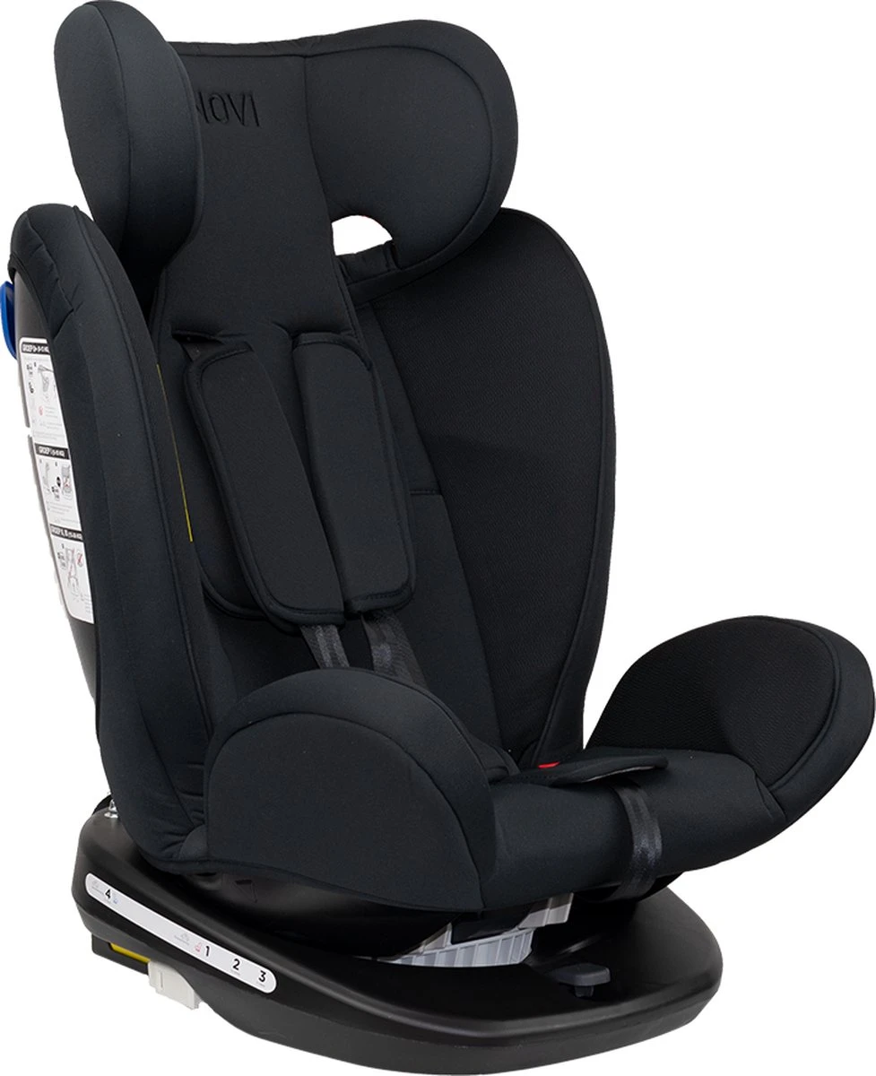 Autostoel Novi Baby® Goliath Premium 0-1-2-3 Isofix Rotation All Black 4 Autostoel Novi Baby® Goliath Premium 0-1-2-3 Isofix Rotation All Black - Afbeelding 4